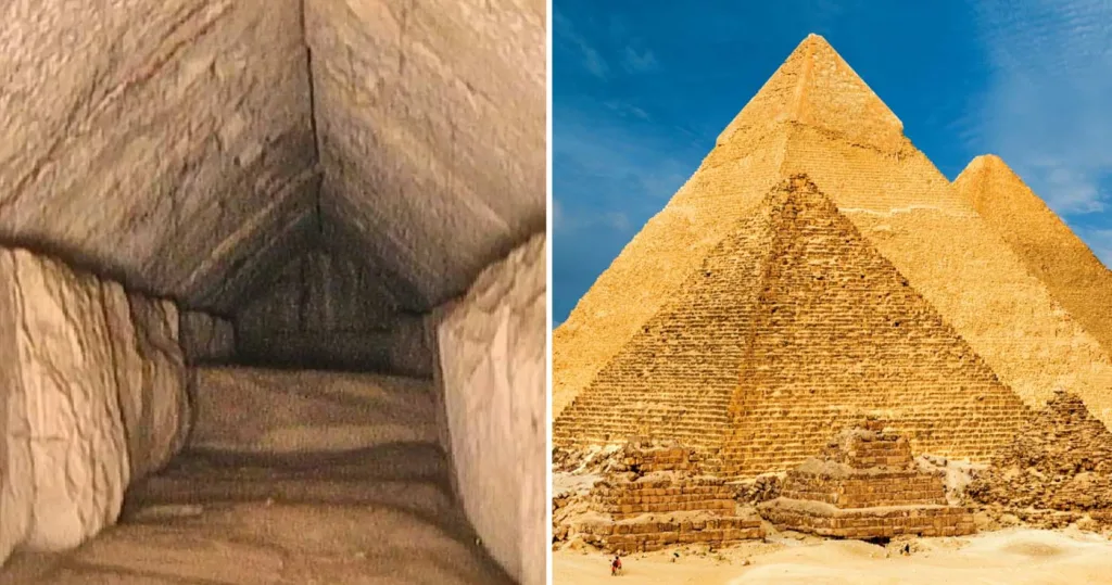 interiorul Marii Piramide din Giza